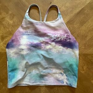 Old Navy Purple & Blue Racerback Sports Bra – Size M
